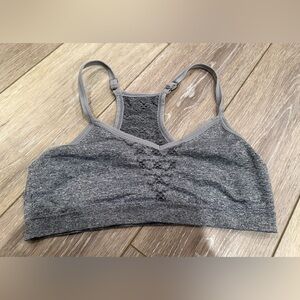 Gray Women's Bralette Sports Bra